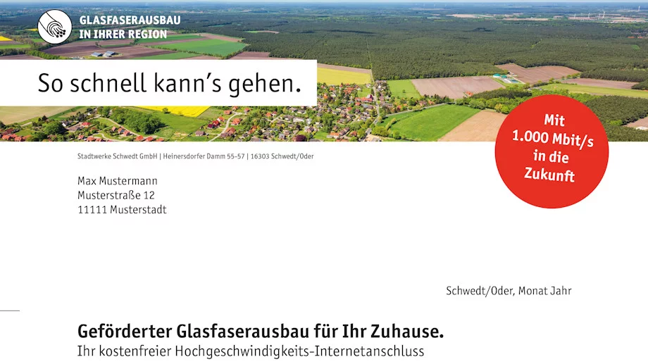 Hausanschlussschreiben