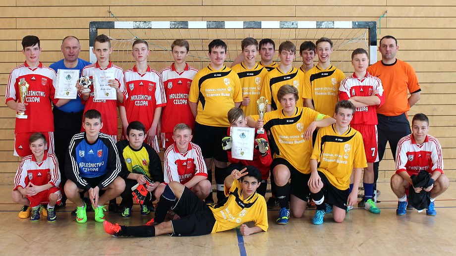 Fußballturnier mit polnischen Gästen
